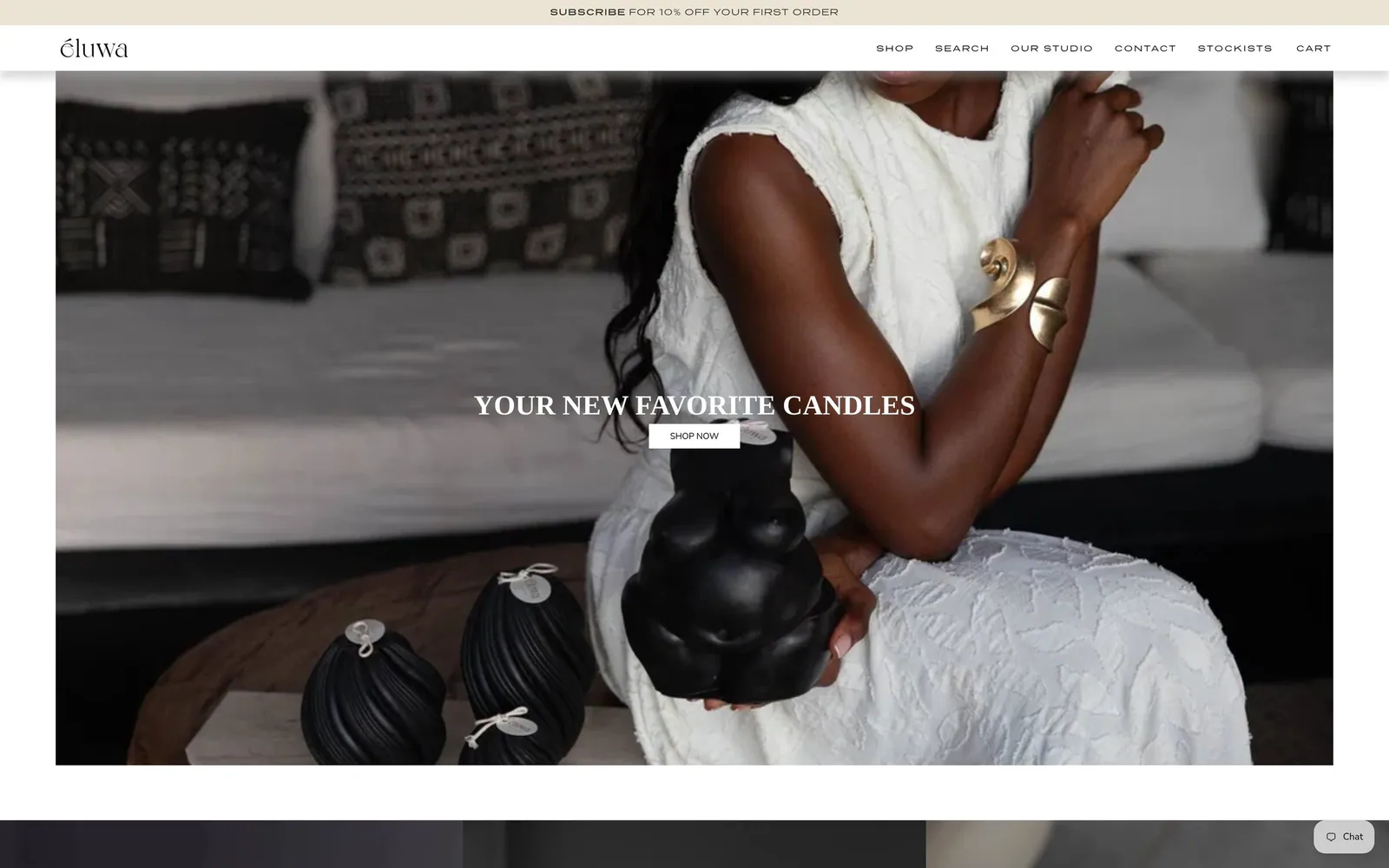 The Eluwa website on a computer