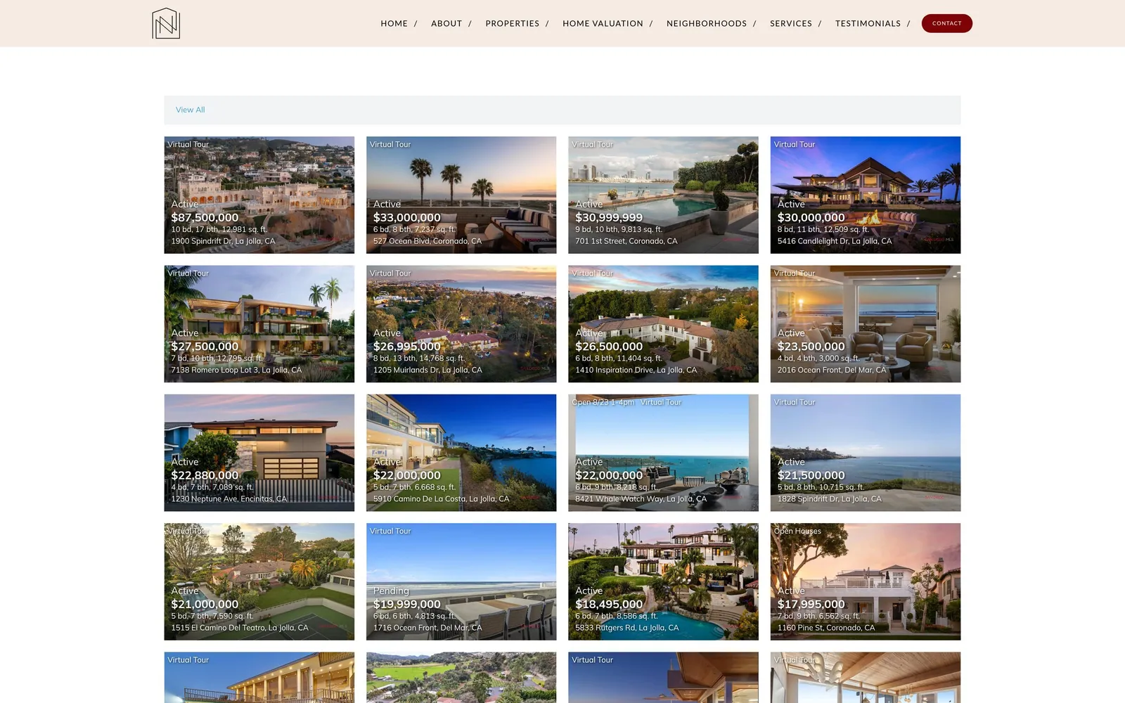 Nicole Naftali Real Estate: Properties: the IDX Broker listings showcase, drawn from San Diego MLS.