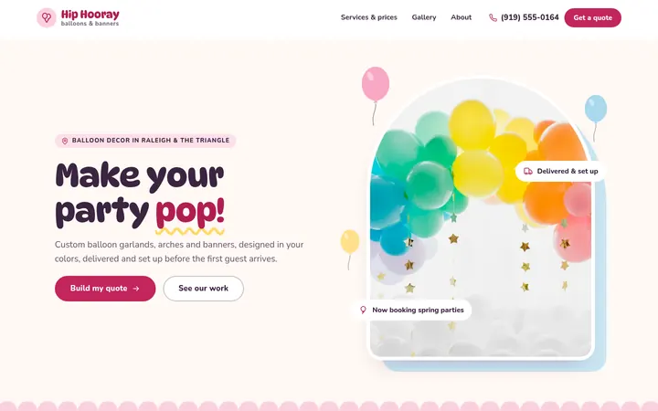 The Home page