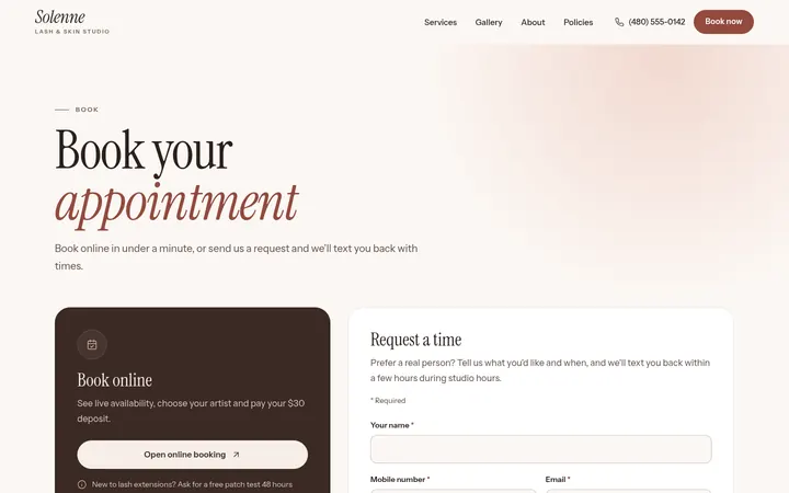 The Book page