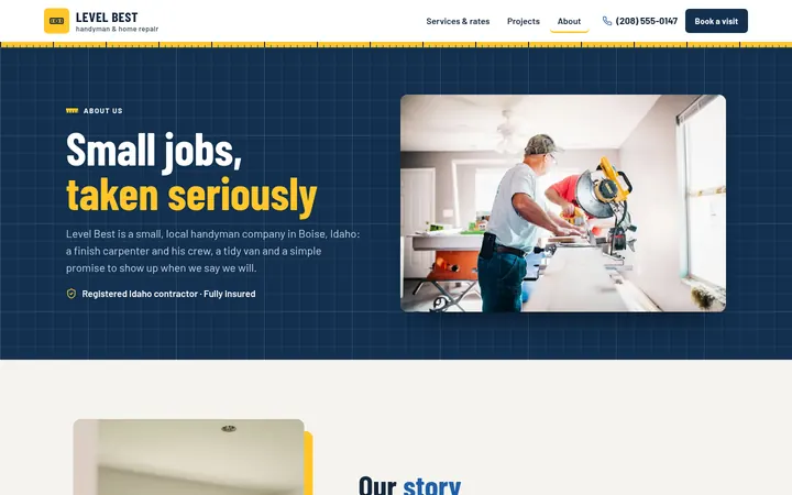 The About page