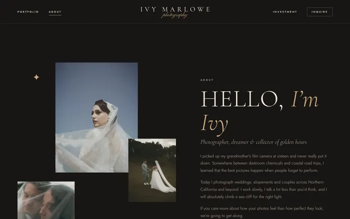 The About page