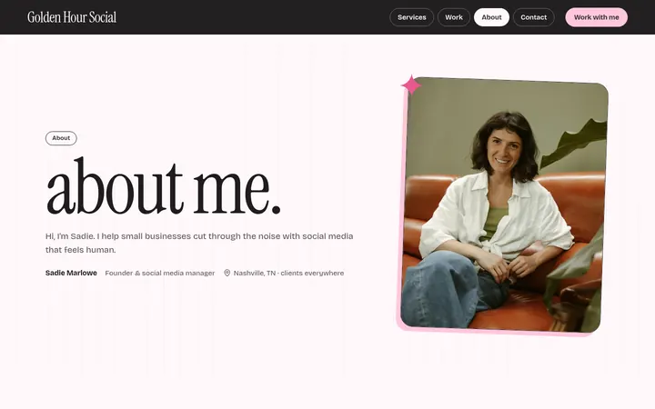 The About page