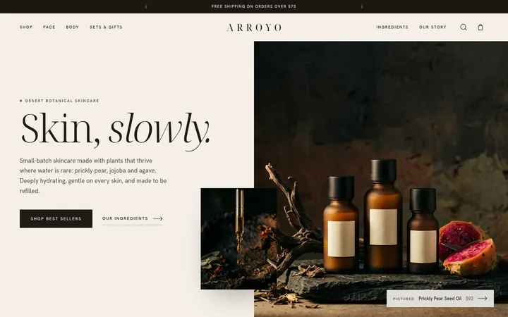 The Home page