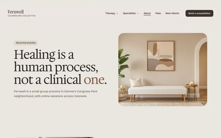 The About page