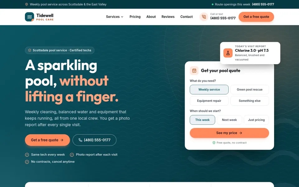 The Pool service design
