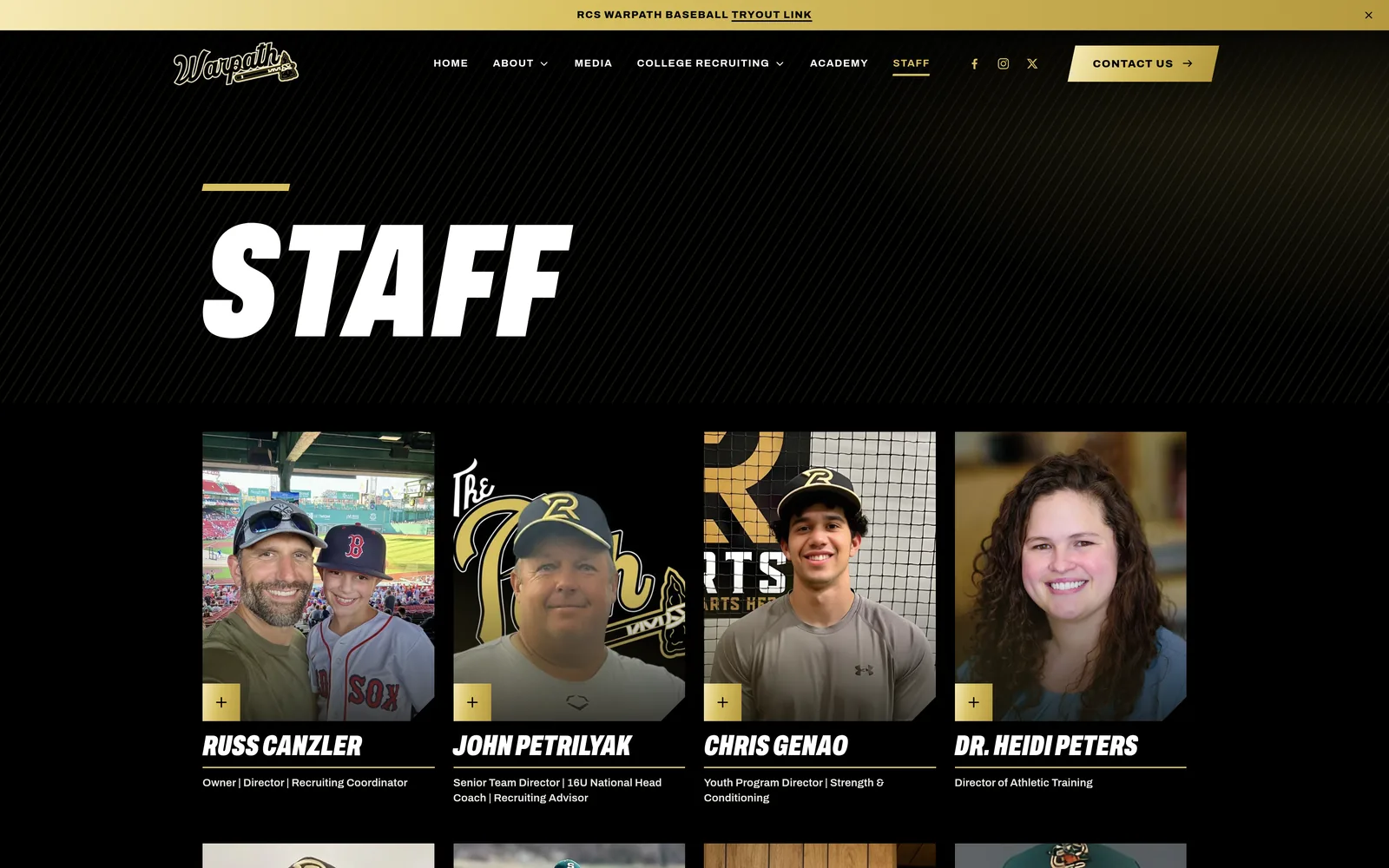 RCS Warpath Baseball: Coaches