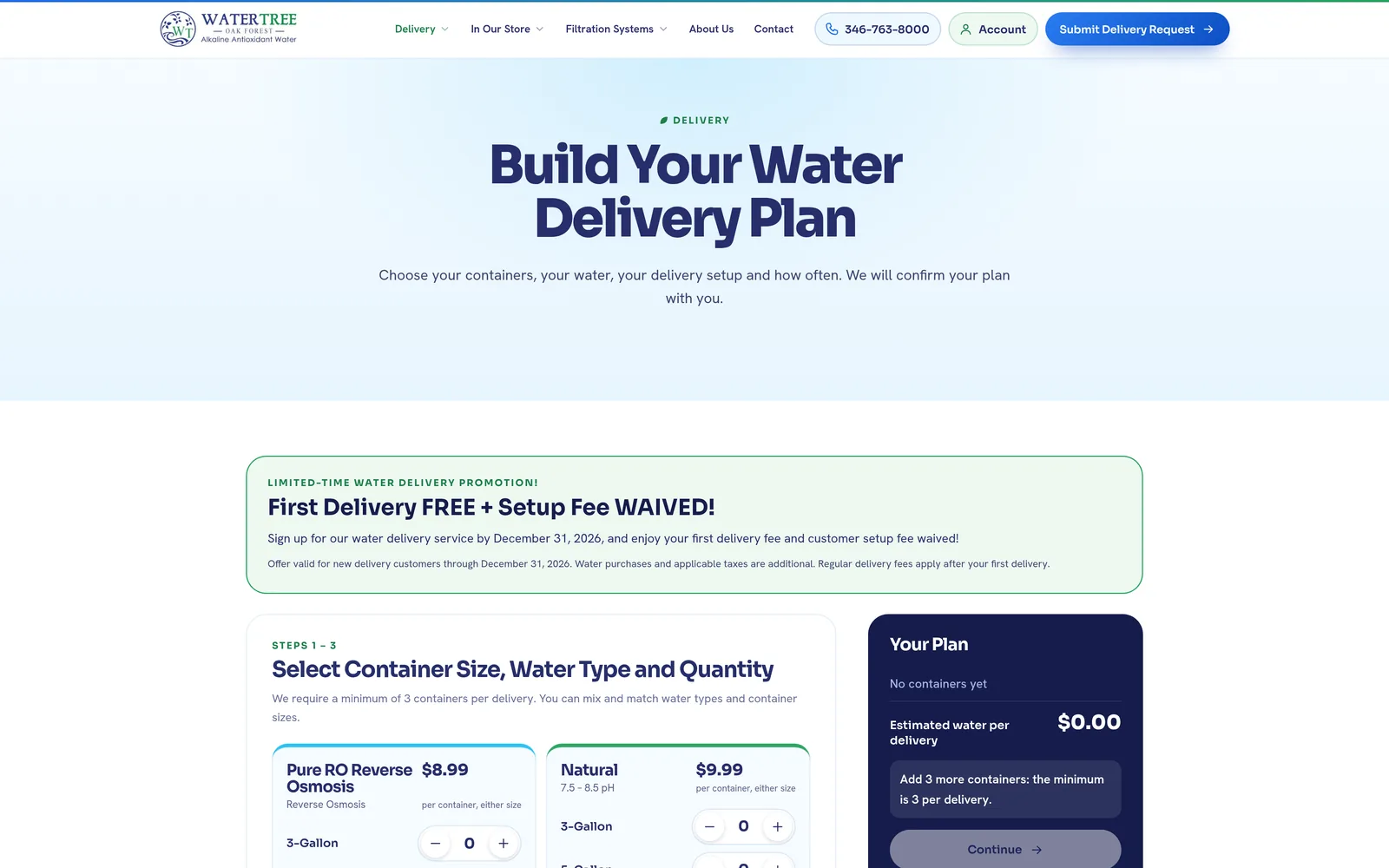 Water Tree Oak Forest: Delivery plan